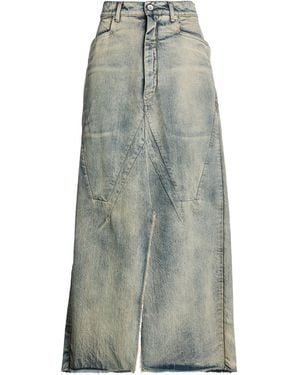 Rick Owens Denim Skirt - Grey
