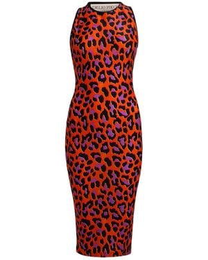 PUCCI Midi Dress Viscose, Polyamide, Elastane - Red