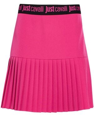 Just Cavalli Fuchsia Mini Skirt Polyester, Elastane - Pink