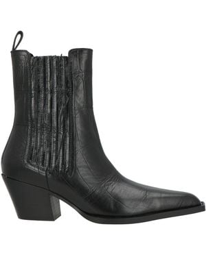 Lola Cruz Ankle Boots Leather - Black
