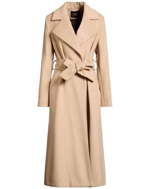 Roberto Cavalli Coat Wool, Polyester - Natural