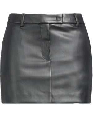Nude Mini Skirt Polyurethane, Polyester - Gray