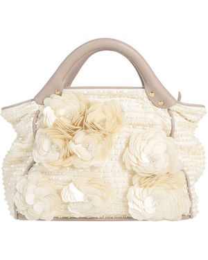 Jamin Puech Paris Handbag Textile Fibers - Natural