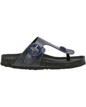BIO.LAB Midnight Thong Sandal Leather - Blue