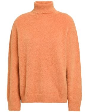 Alberta Ferretti Turtleneck Mohair Wool, Polyamide, Virgin Wool - Orange