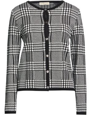 Cashmere Company Cardigan Wool, Cashmere, Nylon, Elastane - Black