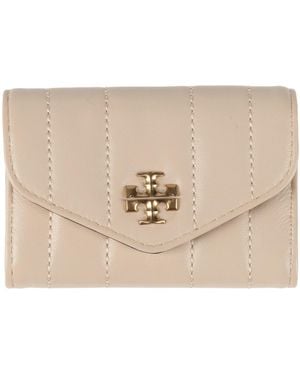 Tory Burch Sand Cardholder Lambskin - Natural