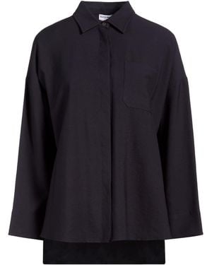 RUE DU BAC Midnight Shirt Viscose, Polyester - Blue