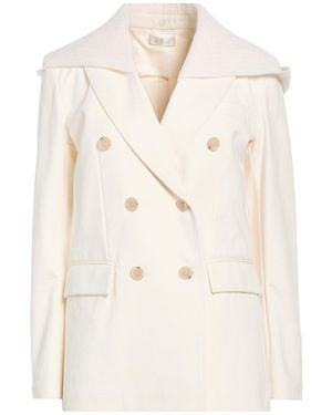 Panicale Ivory Blazer Cotton, Polyamide, Elastane - Natural