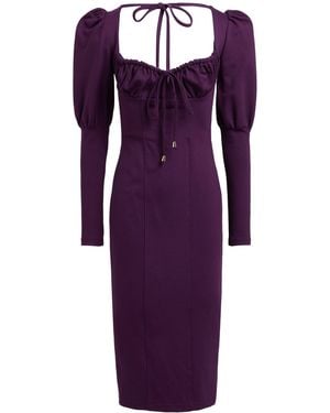 REVISE CONCEPT Midi Dress Viscose, Polyamide, Elastane - Purple