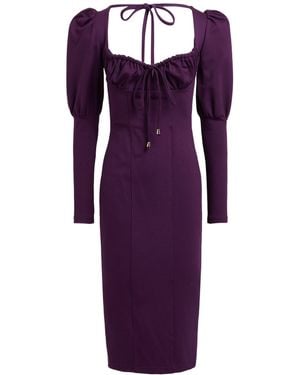 REVISE CONCEPT Midi Dress Viscose, Polyamide, Elastane - Purple