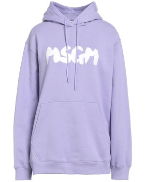 MSGM Lilac Sweatshirt Cotton - Purple