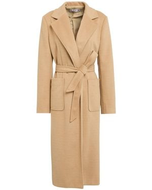 Please Coat Polyester, Viscose - Natural