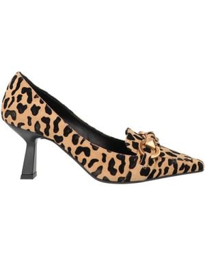 Chantal 1962 Sand Pumps Leather, Textile Fibers - Metallic