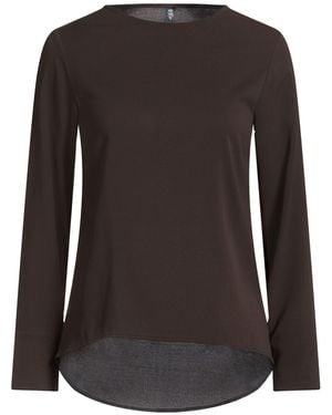 Eleventy Top Silk, Elastane - Black
