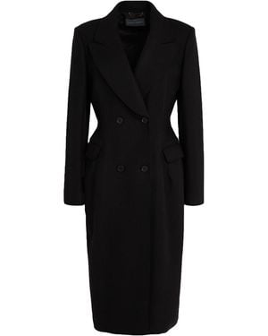 Alberta Ferretti Coat Wool, Polyamide - Black