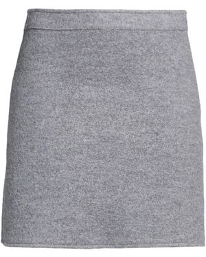 Weekend by Maxmara Mini Skirt Wool - Gray