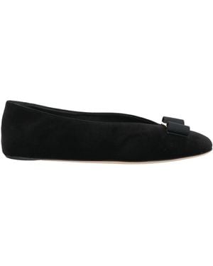 Ferragamo Ballet Flats Lambskin - Black