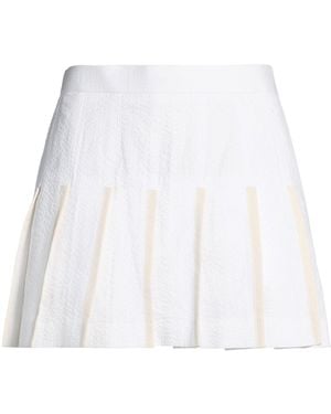 Thom Browne Mini Skirt Cupro - White