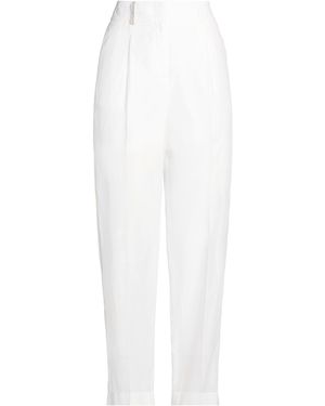 Peserico Trousers Cotton, Silk - White
