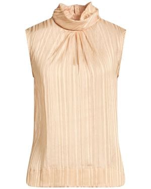 Caliban Top Polyester, Metallic Polyester - Natural