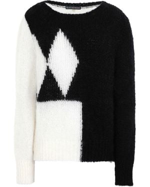 ALEXACHUNG Mohair Intarsia Sweater Sweater Mohair Wool, Wool, Polyamide - Black