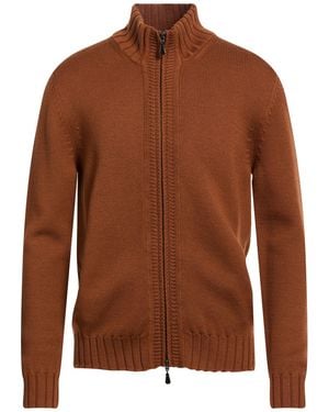 Alpha Studio Cardigan Merino Wool - Brown
