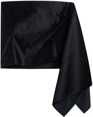 The Row Top Viscose, Cotton - Black