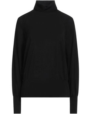Wild Cashmere Turtleneck Silk, Cashmere - Black