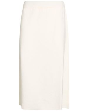 Carla G Midi Skirt Viscose, Polyester - White