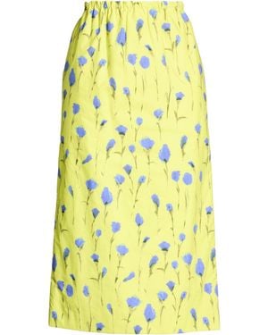 Ter Et Bantine Midi Skirt Cotton - Yellow