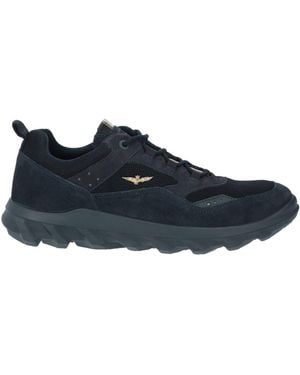 Aeronautica Militare Midnight Trainers Leather, Textile Fibres - Blue