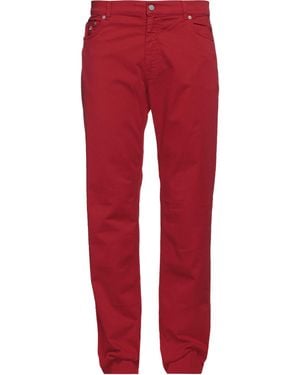 Harmont & Blaine Pants Cotton, Elastane - Red