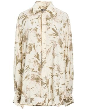 FEDERICO CINA Ivory Shirt Viscose, Silk - Natural