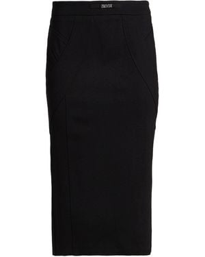 Versace Jeans Couture Midi Skirt Viscose, Polyamide, Elastane - Black