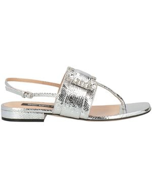 Sergio Rossi Thong Sandal Leather - White