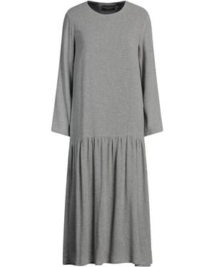 Cristina Gavioli Collection Midi Dress Viscose, Wool - Gray
