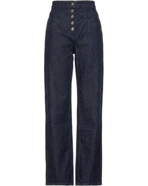 Patrizia Pepe Jeans Cotton, Elastane - Blue