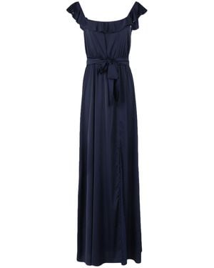Rebel Queen Maxi Dress Polyester, Elastane - Blue