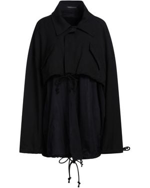 Yohji Yamamoto Overcoat & Trench Coat - Black