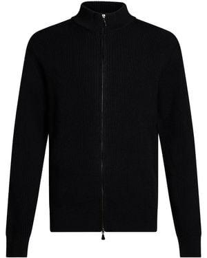 Alpha Studio Cardigan Merino Wool - Black