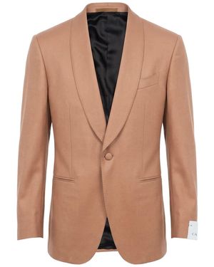 Caruso Camel Blazer Wool - Brown