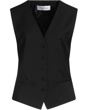 Max Mara Chaleco sartorial - Negro