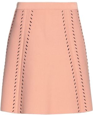 Sandro Pointelle-knit Mini Skirt - Pink