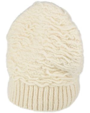 Dries Van Noten Cream Hat Wool - Natural