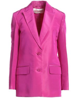 Valentino Garavani Fuchsia Blazer Silk - Pink