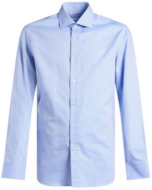 Caruso Light Shirt Cotton - Blue