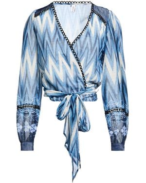 Liu Jo Top Polyester, Metallic Polyester - Blue