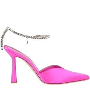 Pomme D'or Fuchsia Pumps Textile Fibers - Pink