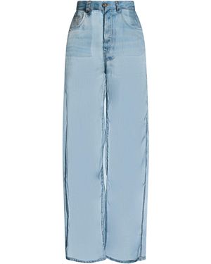 Haikure Trousers Silk - Blue